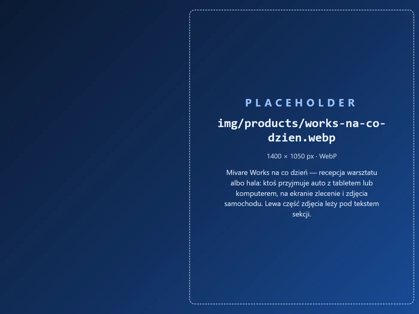 Przyjęcie samochodu w warsztacie z programem Mivare Works